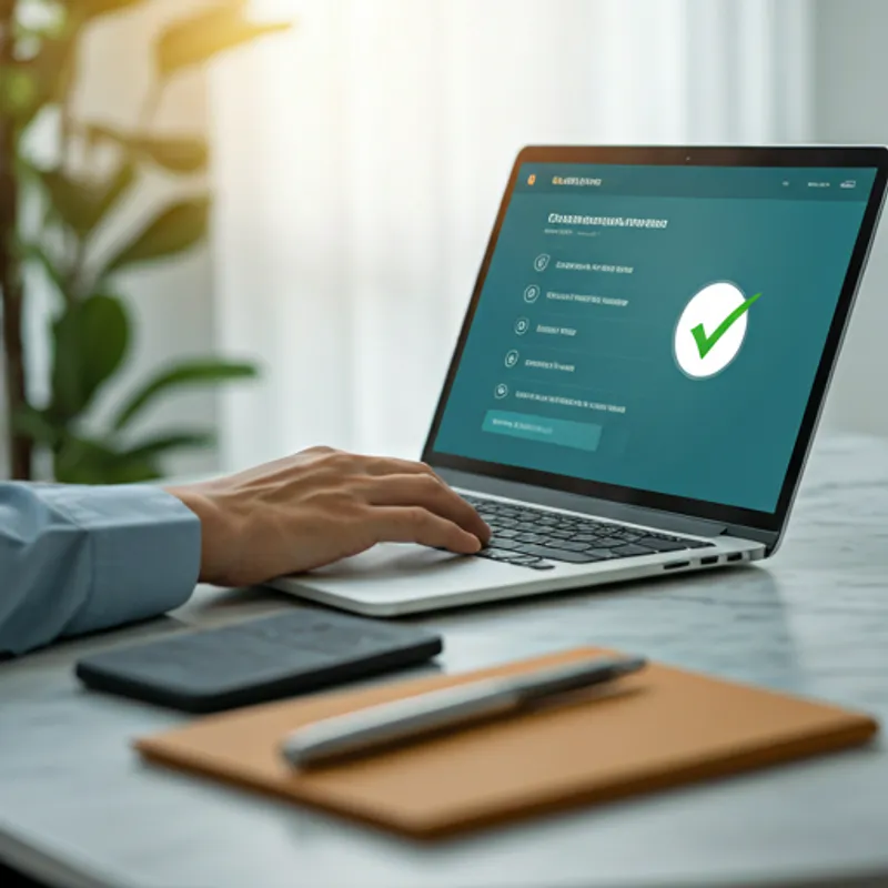 Personal loan advisory by Fund Rupee showing a successful loan approval notification on a laptop